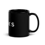 RAACKS Black Glossy Mug