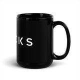 RAACKS Black Glossy Mug